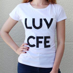 Such a Lady Luv Coffee T-shirt White
